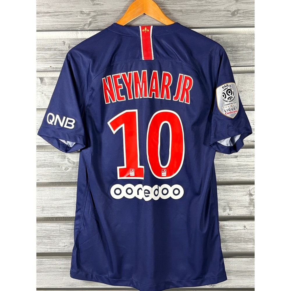 Nike PSG Neymar Jr 10 Home Jersey Mens Medium Navy Blue Soccer Shirt 2018-19